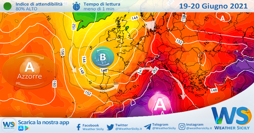 Sicilia: arriva la prima ondata di calore della stagione. Attese locali punte di 40 gradi.