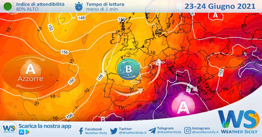 Sicilia, anticiclone africano in gran forma: caldo in aumento!