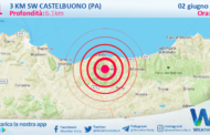 Sicilia: scossa di terremoto magnitudo 3.1 nei pressi di Castelbuono (PA)