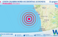 Sicilia: scossa di terremoto magnitudo 2.7 nei pressi di Costa Calabra nord-occidentale (Cosenza)