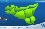 Sicilia: avviso rischio idrogeologico per martedì 20 luglio 2021