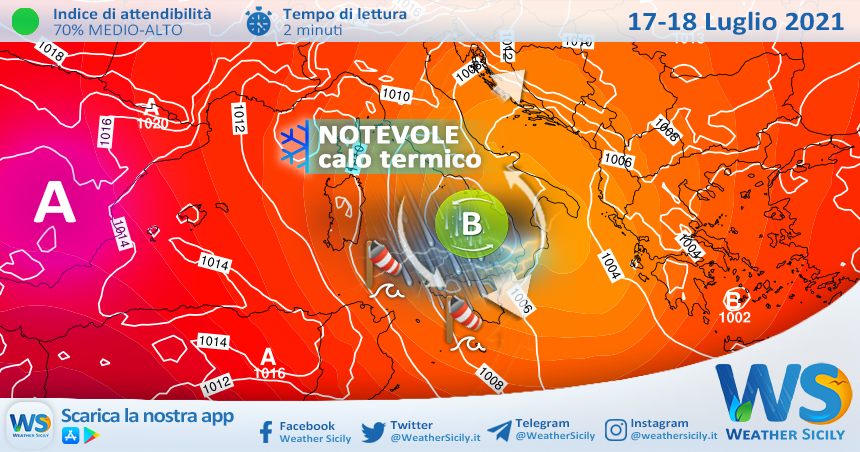 Sicilia, BREAK ESTIVO nel weekend: attesi temporali e possibile GRANDINE!