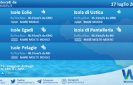 Sicilia, isole minori: condizioni meteo-marine previste per sabato 17 luglio 2021