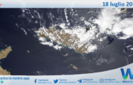 Sicilia: immagine satellitare Nasa di domenica 18 luglio 2021