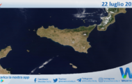 Sicilia: immagine satellitare Nasa di giovedì 22 luglio 2021