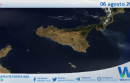 Sicilia: immagine satellitare Nasa di venerdì 06 agosto 2021