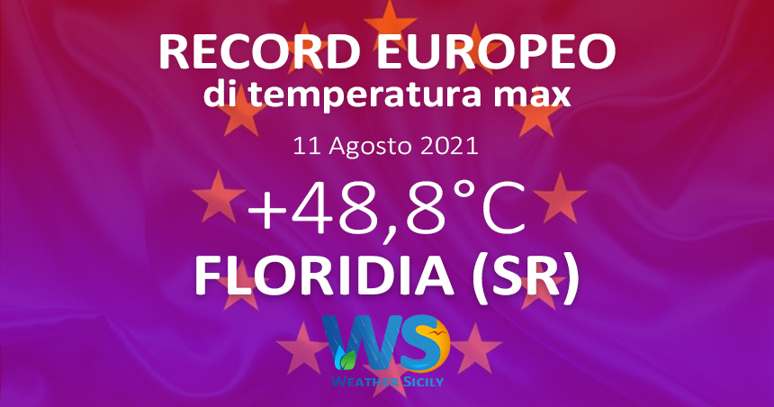 +48.8 gradi a Siracusa: un record europeo ampiamente annunciato da Weather Sicily.