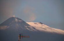 Sicilia: prima neve sull'Etna a inizio settembre.