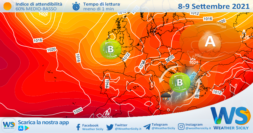 Sicilia: ancora instabilità e temporali sparsi tra mercoledì e giovedì!