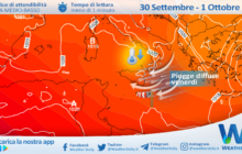 Sicilia: ulteriore calo termico e instabilità in aumento nelle prossime 48 ore.