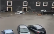 Catania: Piogge alluvionali, piazza Alcala sommersa (VIDEO)