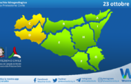 Sicilia: avviso rischio idrogeologico per sabato 23 ottobre 2021