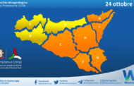 Emessa allerta meteo arancione su Sicilia centro-orientale per domenica 24 ottobre 2021