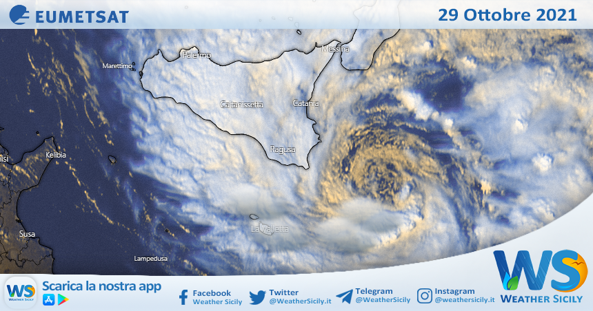 Sicilia: Apollo non è ancora un TLC. Per il momento resta una tempesta subtropicale.