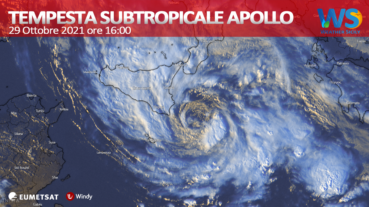 DIRETTA STREAMING CICLONE APOLLO - MEDITERRANEAN SEA