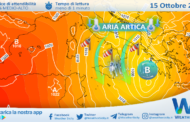 Sicilia, aria artica e ulteriore calo termico venerdì: possibili fiocchi fin i 1400 metri.