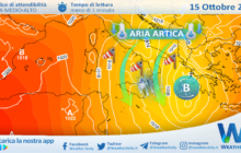 Sicilia, aria artica e ulteriore calo termico venerdì: possibili fiocchi fin i 1400 metri.