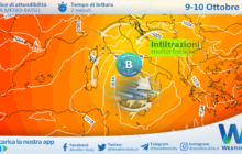 Sicilia: weekend autunnale con maltempo sparso e temperature sotto media stagionale.