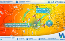 Sicilia, peggiora mercoledì: arriva una perturbazione invernale. Crollo delle temperature.