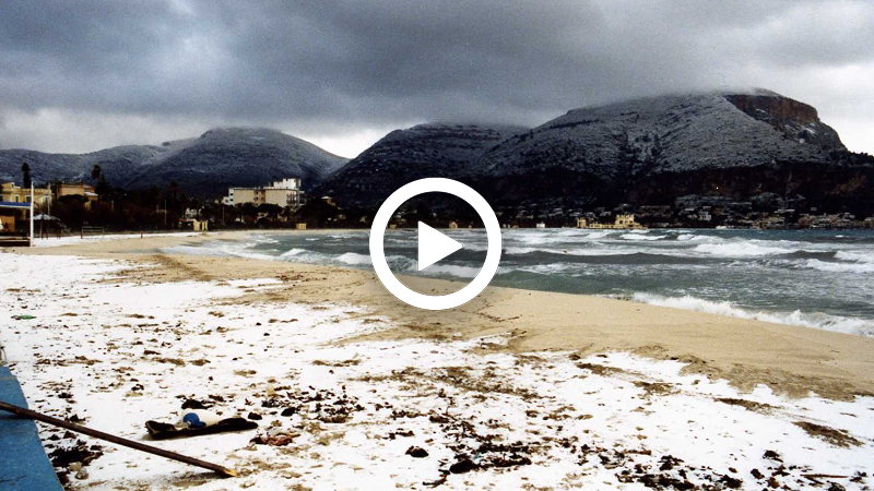Sicilia: la storica nevicata a Palermo del 30-31 gennaio e 1 febbraio 1999. VIDEO
