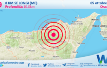 Sicilia: scossa di terremoto magnitudo 2.9 nei pressi di Longi (ME)