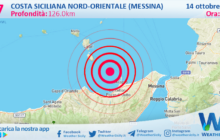 Sicilia: scossa di terremoto magnitudo 2.7 nei pressi di Costa Siciliana nord-orientale (Messina)