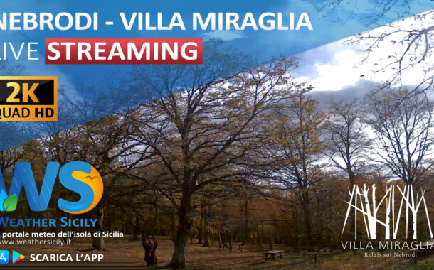 Sicilia: sui Nebrodi arriva webcam live streaming a quota 1500 metri tramite WS Cam e Villa Miraglia.