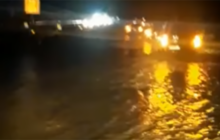 Ultim'ora: straripa torrente sull'autostrada A29 all'altezza di Castellammare del Golfo. VIDEO