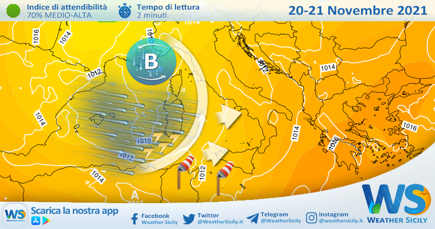 Sicilia: weekend variabile. Nuovo peggioramento domenica sera!