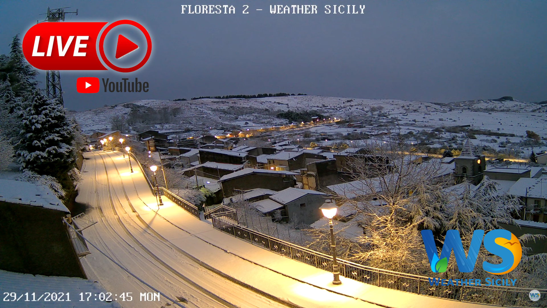 La Sicilia piomba in inverno: nevica dai 700-800 metri! - VIDEO E DIRETTA
