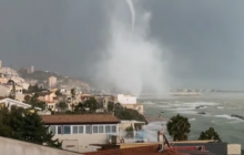 Sicilia, tromba marina a Sciacca: l'impatto sul porto - VIDEO