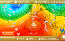 Sicilia: Capodanno in compagnia dell'alta pressione delle Azzorre. Attese locali punte di 20 gradi.