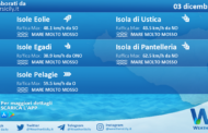 Sicilia, isole minori: condizioni meteo-marine previste per venerdì 03 dicembre 2021