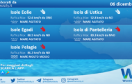 Sicilia, isole minori: condizioni meteo-marine previste per lunedì 06 dicembre 2021