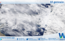 Sicilia: immagine satellitare Nasa di lunedì 10 gennaio 2022