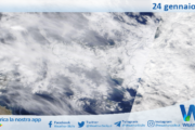 Sicilia: immagine satellitare Nasa di lunedì 24 gennaio 2022