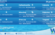 Sicilia: condizioni meteo-marine previste per mercoledì 26 gennaio 2022