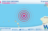 Sicilia: scossa di terremoto magnitudo 3.0 nei pressi di Isole Eolie (Messina)