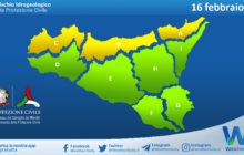 Sicilia: avviso rischio idrogeologico per mercoledì 16 febbraio 2022