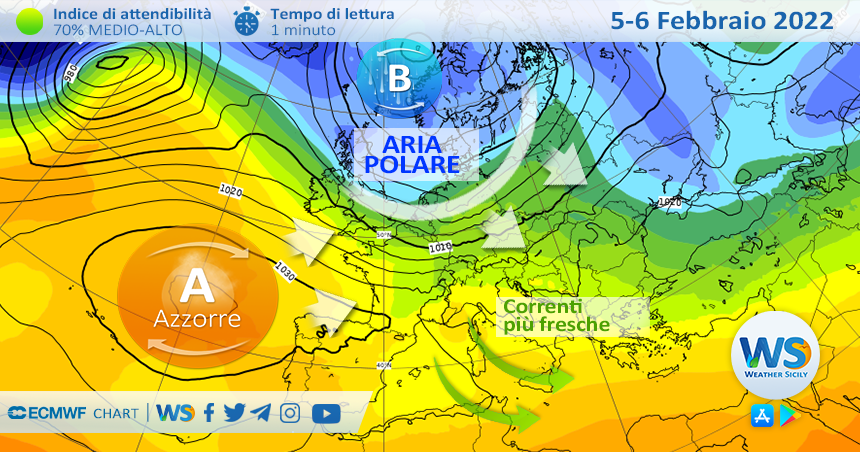 Sicilia: weekend a tratti nuvoloso. Lieve calo delle temperature.