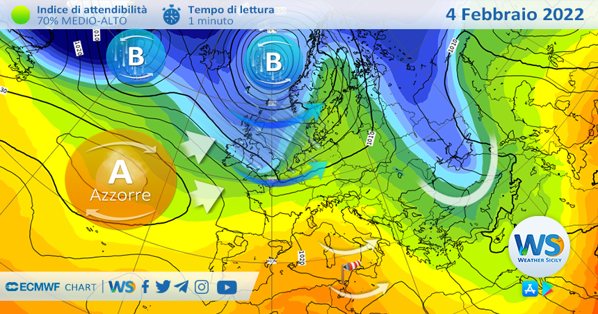 Sicilia, arriva il Libeccio: rialzo termico venerdì, con locali punte di 20 gradi.