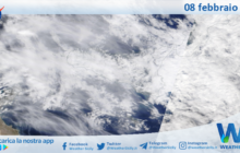 Sicilia: immagine satellitare Nasa di martedì 08 febbraio 2022