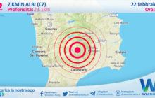 Sicilia: scossa di terremoto magnitudo 3.2 nei pressi di Albi (CZ)