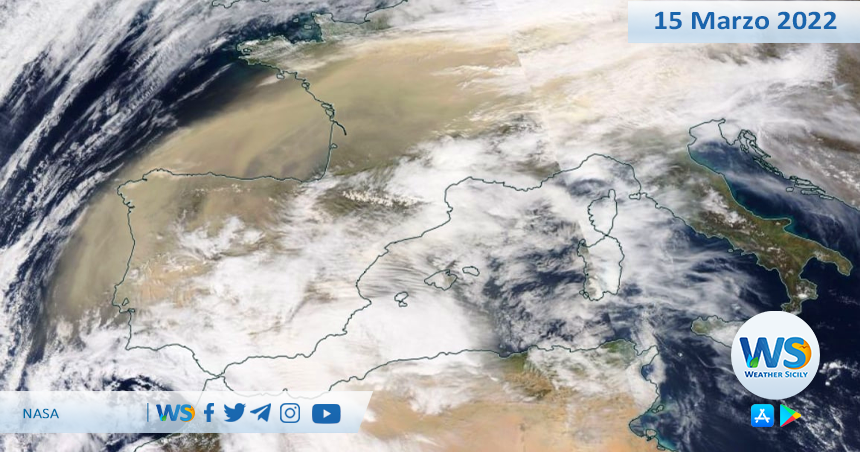 Europa occidentale avvolta dalla sabbia del Sahara. Sicilia coinvolta entro giovedì!