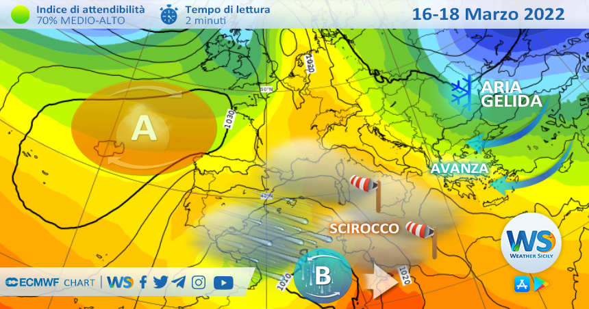 Sicilia: Scirocco e temperature miti ma nel weekend potrebbe cambiare tutto!