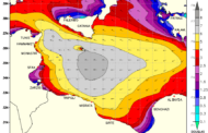 Sabato attese onde fino a 6-7 metri sul Canale di Sicilia. Fino a 4-5 metri sul Mar Ionio.