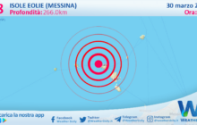 Scossa di terremoto magnitudo 3.8 nei pressi di Isole Eolie (Messina)