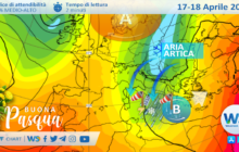 Sicilia: freddo artico tra Pasqua e Pasquetta con neve in Appennino! Brusco crollo delle temperature e maltempo sparso.