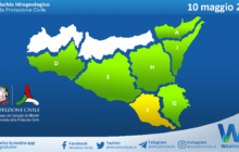 Sicilia: avviso rischio idrogeologico per martedì 10 maggio 2022