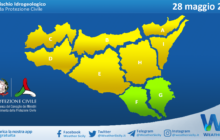 Sicilia: emessa allerta meteo gialla per sabato 28 maggio 2022, eccetto settore F-G.